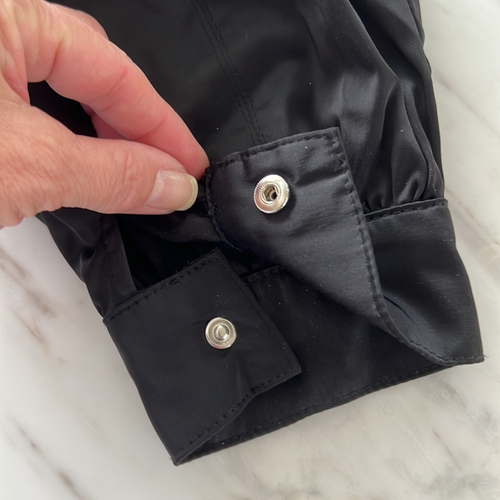 ZARA stylish SILKY BLACK CARGO PANTS - Trousers - Picture 8 of 8